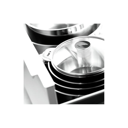 Wok LAGOSTINA Salvaspazio+ inox non revetu 30cm