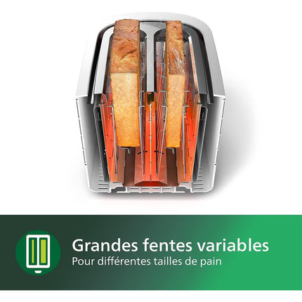 Grille-pain PHILIPS HD2581/90 Toaster Daily, 2 fentes, 830W