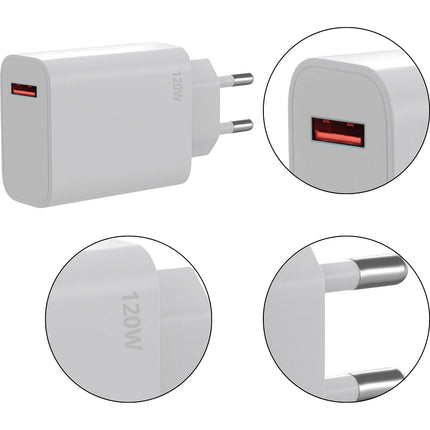 Chargeur secteur PHONILLICO Xiaomi Redmi Note 15 Pro Plus 5G - 120W