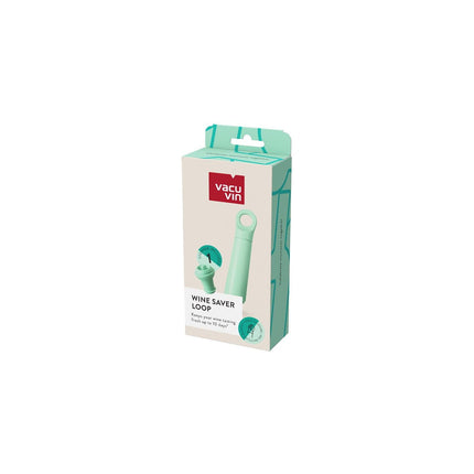 Aérateur de vin VACUVIN Pompe Loop jade avec bouchon