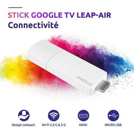 Passerelle multimédia STRONG LEAP-AIR Stick Google TV 4K Chromecast
