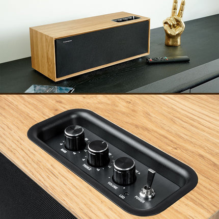 Enceinte bibliothèque THOMSON Enceinte Hifi résidentielle 150W en Bois