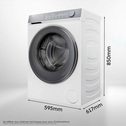 Lave linge hublot HAIER HW100-B14367U-FR