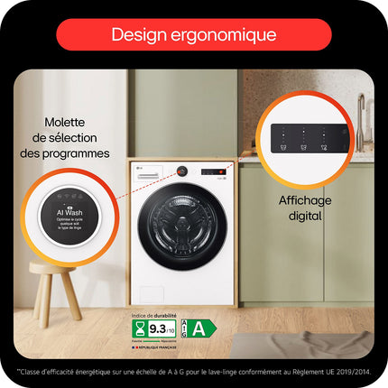 Lave linge hublot LG F20F12BST