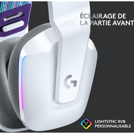Casque gamer LOGITECH G733 Lightspeed White