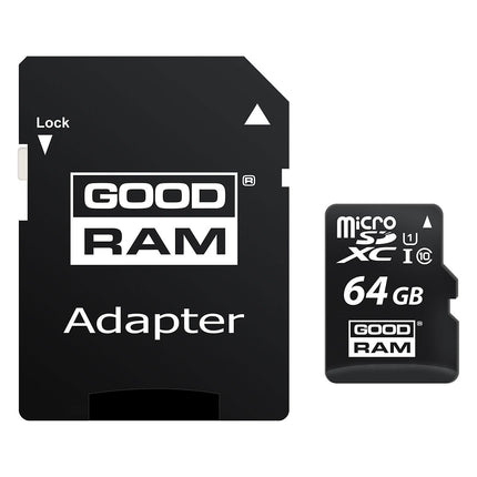 Carte Micro SD GOODRAM M1AA, SDXC-SDHC, 64GO, classe 10