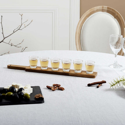 Verre COOK CONCEPT Shooter 6pcs support acacia M8