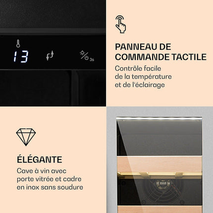 Cave à vin de service KLARSTEIN Vinovilla Smart - Inox