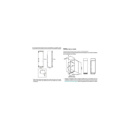 Réfrigérateur 1 porte encastrable ESSENTIELB ERLVI180-55miB