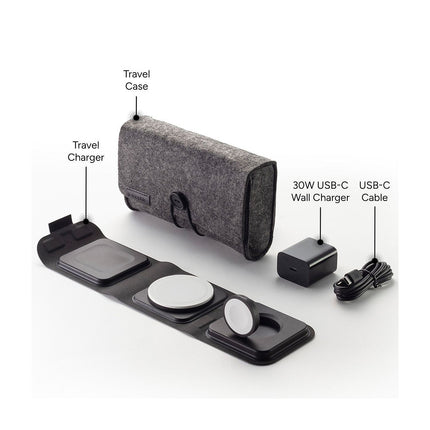 Chargeur induction MOPHIE Chargeur de voyage 3 en 1 sans fil