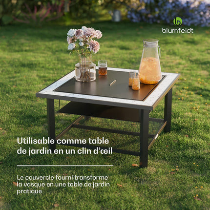 Brasero BLUMFELDT Merano Avanzato 87cm 3en1 grill table