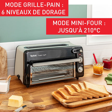 Grille-pain TEFAL Toast'n grill mini four TL600830