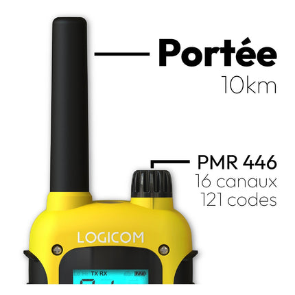 Talkie walkie LOGICOM Talkie Walkie Adventure Jaune