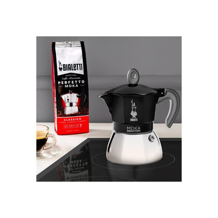 Cafetière italienne BIALETTI Moka induction 6 tasses black