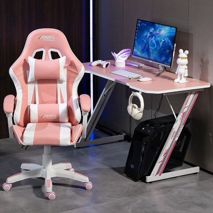 Bureau gamer AMS GAMING GAMERDESK-120Z-PINK