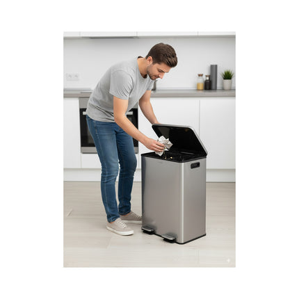 Poubelle de cuisine tri sélectif MIOGO 60L