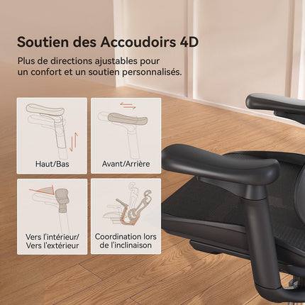 Fauteuil ergonomique SIHOO C300 chaise ergonomique noir