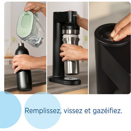 Machine à soda BRITA sodatrio noire