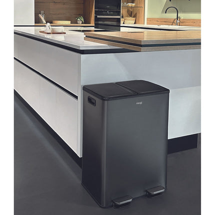 Poubelle de cuisine tri sélectif MIOGO 60L