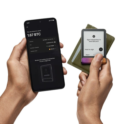 Crypto wallet LEDGER Flex Recovery key Fuchsia cendré