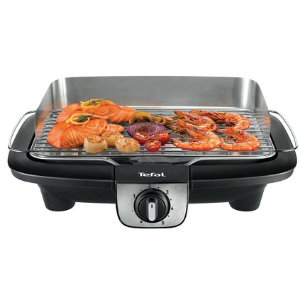 Barbecue électrique TEFAL BG90A810 Easygrill inox à poser, 37x23.5 cm
