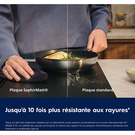 Plaque induction ELECTROLUX EIS62356IZ SaphirMatt SenseBoil Verre Anti-rayures 3 foyers