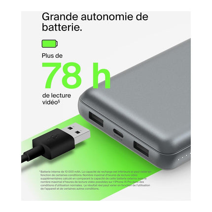 Batterie externe BELKIN 20 000 mAh grise