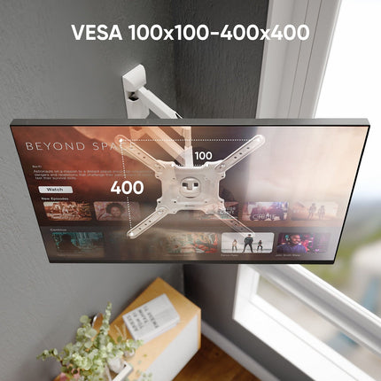Support mural TV ONKRON 32–65", 35 kg max, Orientable M4-W Blanc