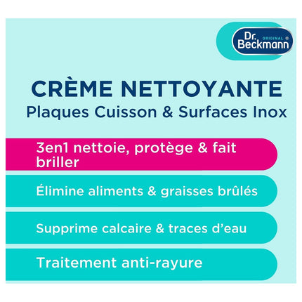Spray nettoyant DR BECKMANN Intensive plaques cuisson & surface inox