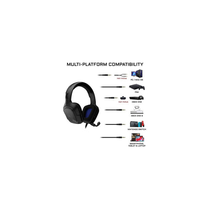 Casque gamer THE G-LAB KORP-COBALT