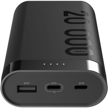 Batterie externe ESSENTIELB 20 000 mAh noir
