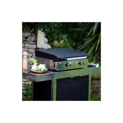 Plancha gaz ENO Initial 50 Inox 2 brûleurs à poser, 47x36 cm