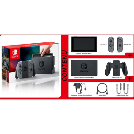 Console NINTENDO Switch 2019 Grise Reconditionné