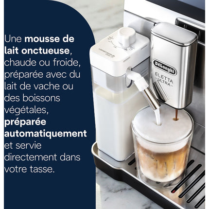 Expresso Broyeur DELONGHI Eletta Ultra ECAM470.85.MB Technologie Silent