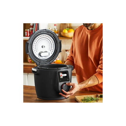 Cookeo MOULINEX YY5449FB noir connecté 6 L, 9 modes de cuisson + extra crisp, 150 recettes