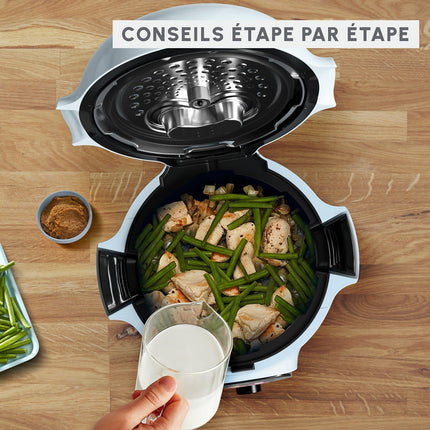 Cookeo MOULINEX Mini Light Blue 150 recettes CE880410