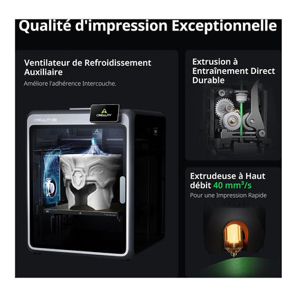 Imprimante 3D CREALITY K2 Combo Imprimante 3D,Multicolore,CFS