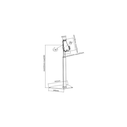 Support tablette KIMEX universel pour tablettes 7.9 à 10.5''