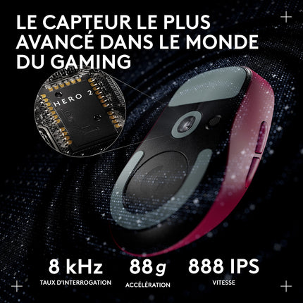 Souris Gamer Sans Fil LOGITECH PRO X SUPERLIGHT 2 DEX LIGHTSPEED
