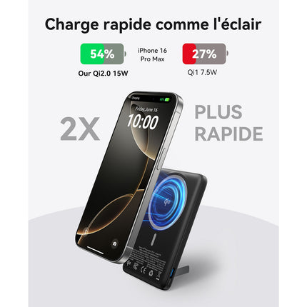 Batterie externe INIU 5000 mAh MagPro slim