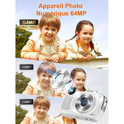 Appareil photo Hybride NBD TECHPRO-K200-Silver