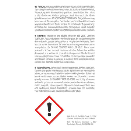 Tablette MIELE UltraTabs HyClean (8-en-1) pour LV