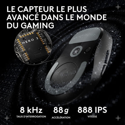 Souris Gamer Sans Fil LOGITECH PRO X SUPERLIGHT 2 DEX LIGHTSPEED