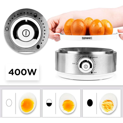 Cuiseur à oeufs DURONIC Duronic EB40 WE Cuiseur à œufs 400W 1 à