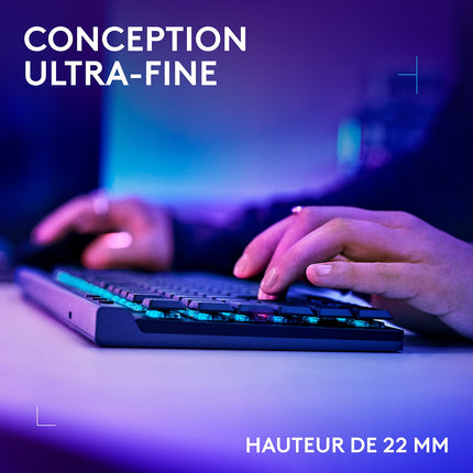 Clavier gamer sans fil LOGITECH G515 Lightspeed TKL tactile
