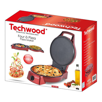 Four à pizza électrique TECHWOOD Four à Pizza 1800 Watts