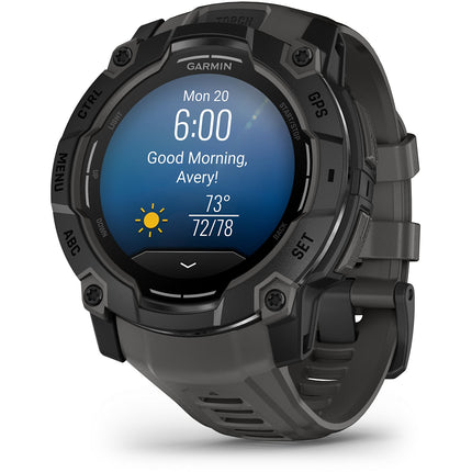 Montre sport GARMIN Instinct 3 Outdoor GPS AMOLED BT Noir Bracelet noir
