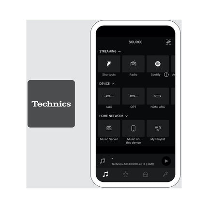 Enceinte bibliothèque active TECHNICS SC-CX700E-H