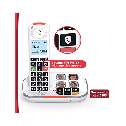 Téléphone sans fil SWISSVOICE XTRA 2355 Voice