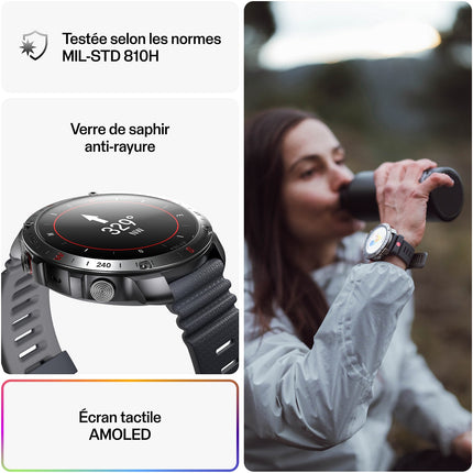Montre sport POLAR GRIT X2 PRO Night Black S-L + H10
